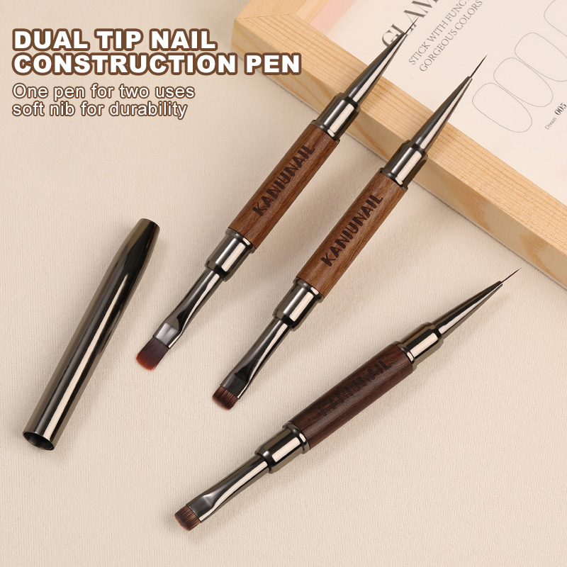 Woodworking Design Software - Escova dupla para arte em unhas,