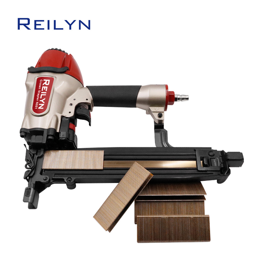 Woodworking Manufacturing - Grampeador Pneumático Leve N851 para Estofamento,