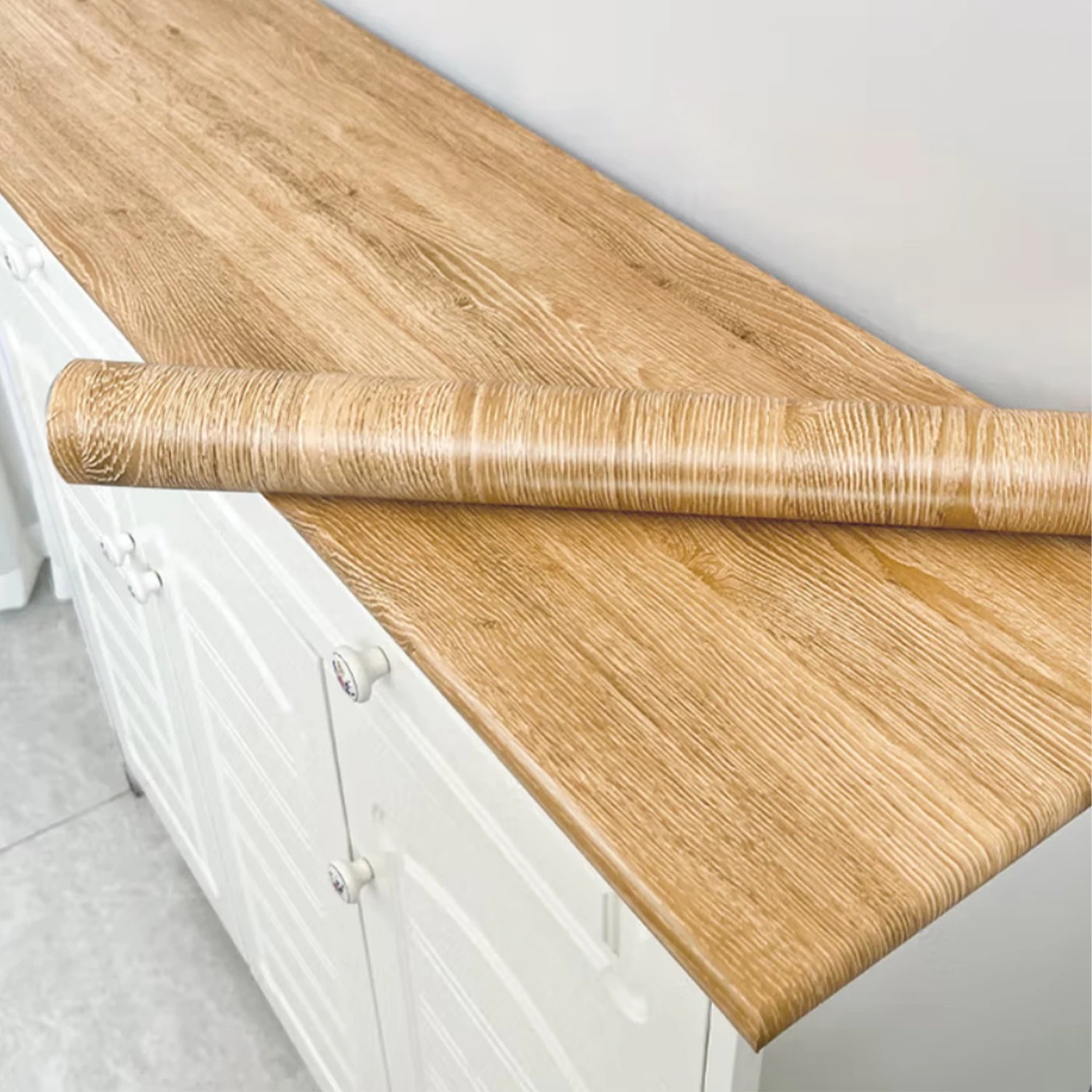 Woodworking Oil Finish - 1 rolo de adesivo de vinil