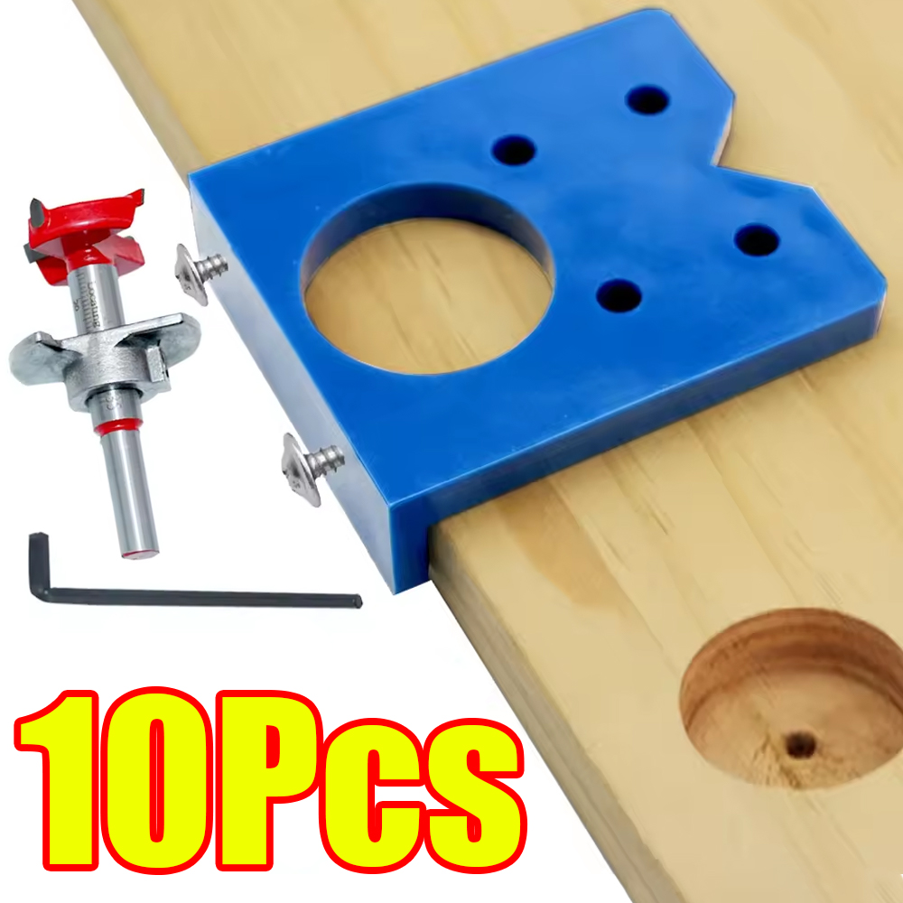 Woodworking Design Software - 1-10 Peças Gabarito Localizador de Furação