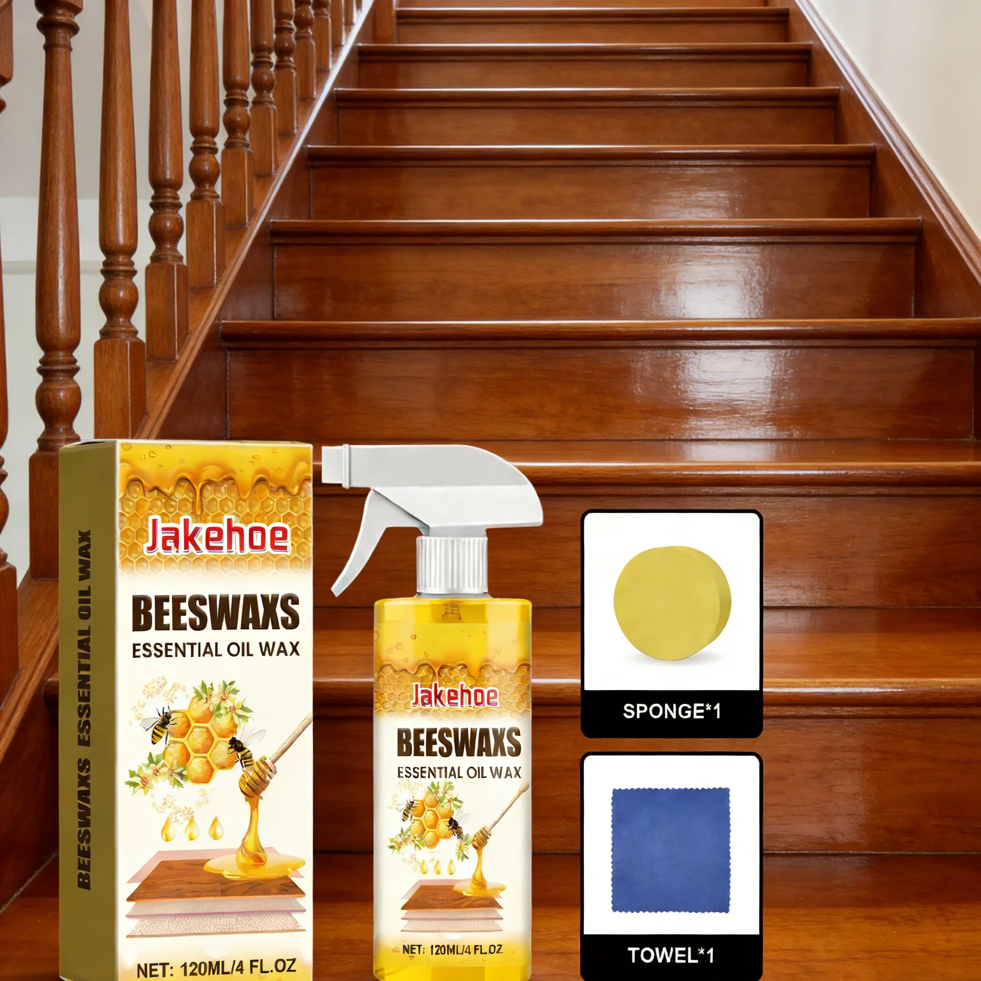 Woodworking Oil Finish - Spray Polidor de Cera de Abelha
