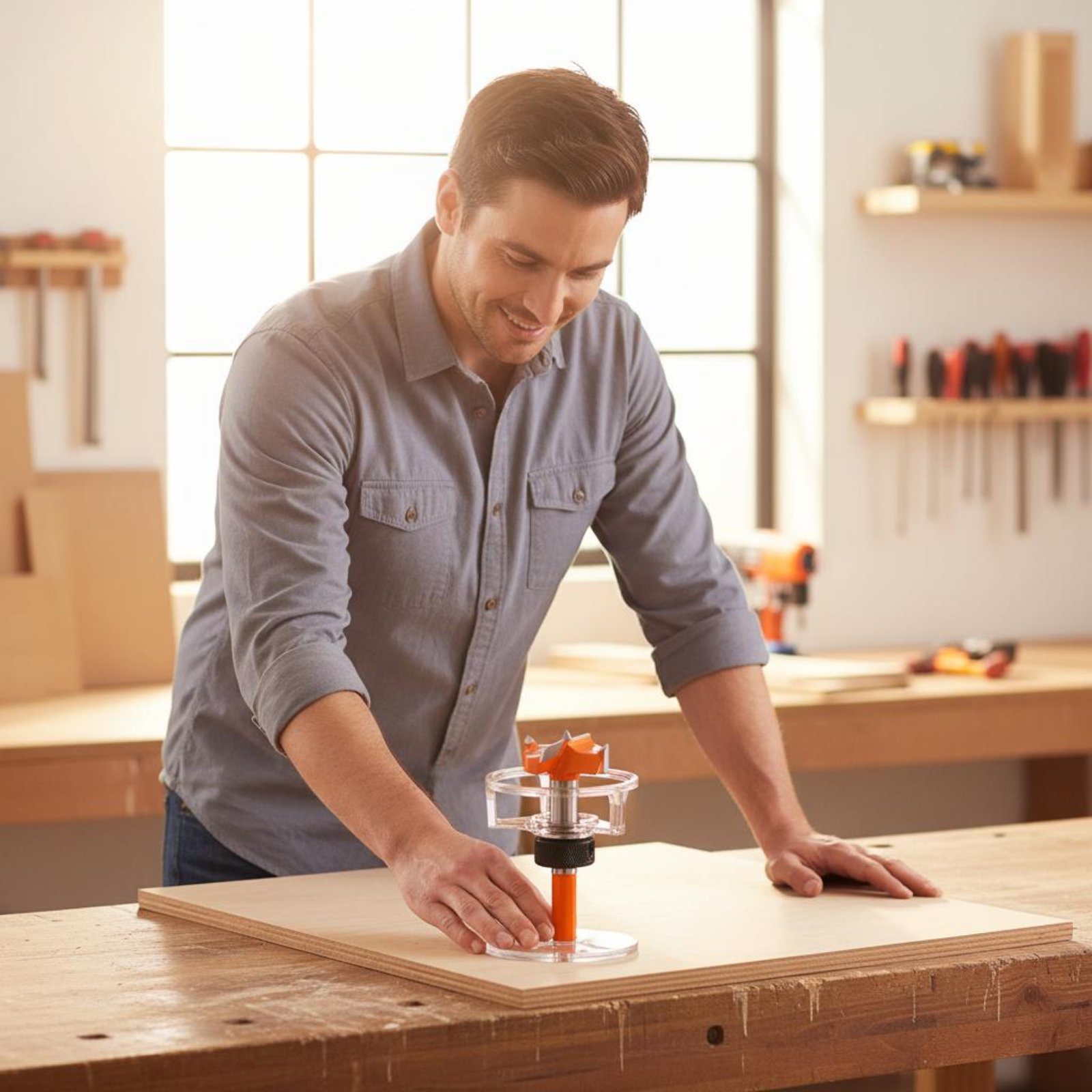 Gabarito de Furação de Copos d - Woodworking Jig avaliação e preço