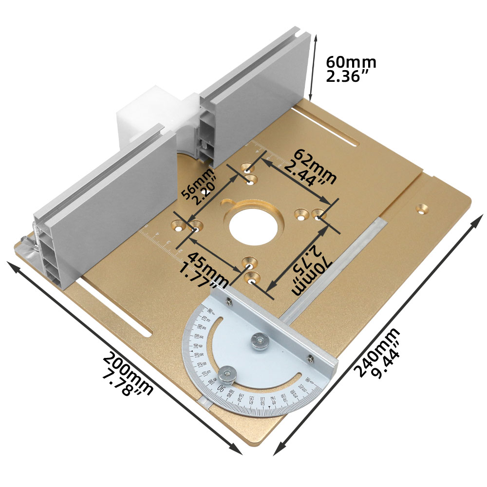 Placa de inserção de mesa de r - Woodworking Manufacturing avaliação e preço
